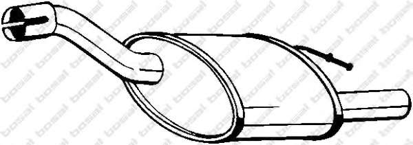 Глушитель выхлопных газов конечный