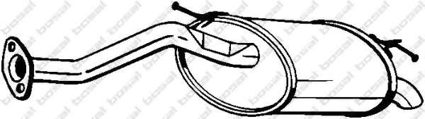 Глушитель выхлопных газов конечный