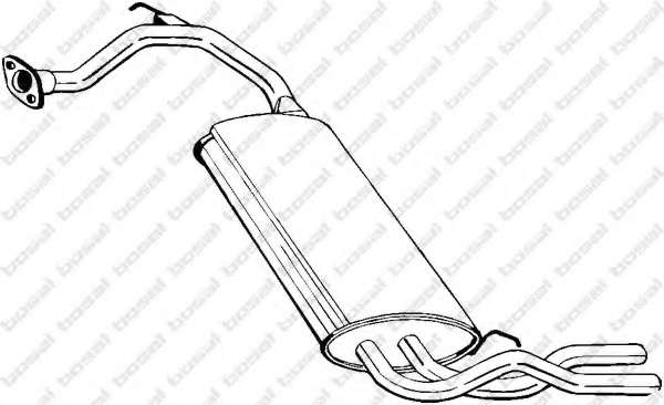 Глушитель выхлопных газов конечный