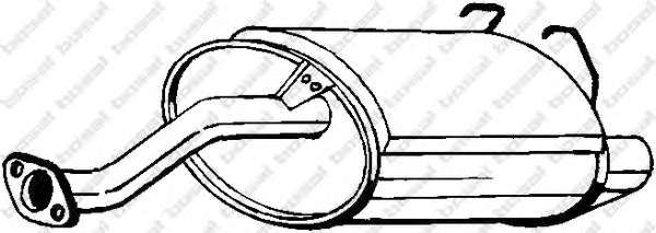 Глушитель выхлопных газов конечный