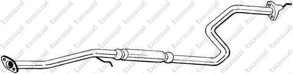 Средний глушитель выхлопных газов
