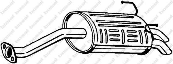 Глушитель выхлопных газов конечный