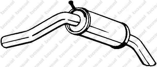 Глушитель выхлопных газов конечный