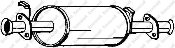 Средний глушитель выхлопных газов