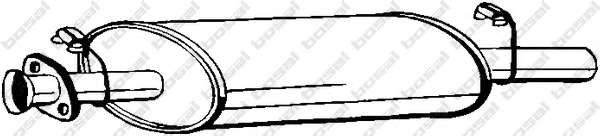 Средний глушитель выхлопных газов