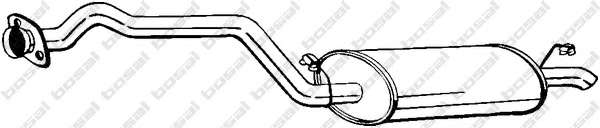 Глушитель выхлопных газов конечный