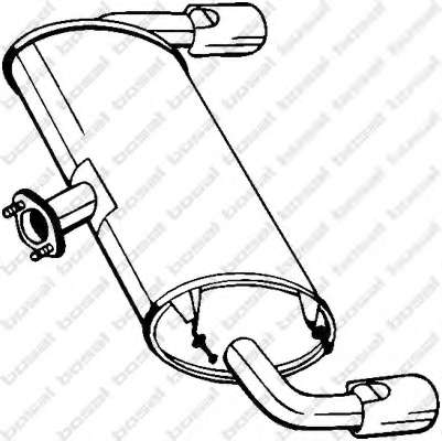 Глушитель выхлопных газов конечный