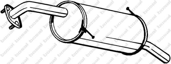 Глушитель выхлопных газов конечный