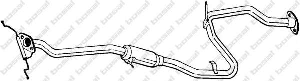 Средний глушитель выхлопных газов