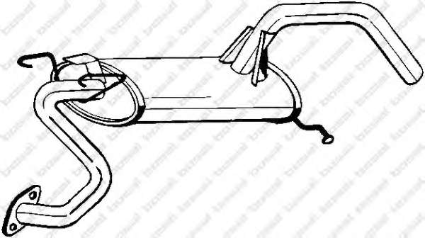Глушитель выхлопных газов конечный