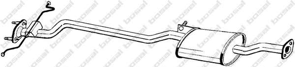 Средний глушитель выхлопных газов