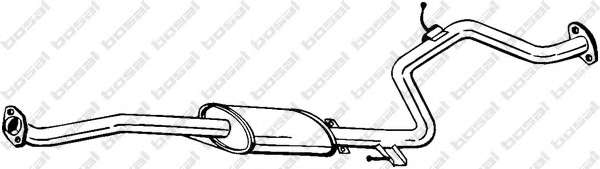 Средний глушитель выхлопных газов