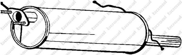 Глушитель выхлопных газов конечный