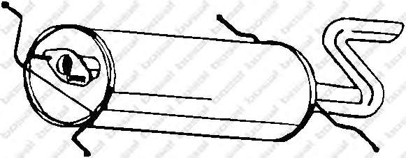 Глушитель выхлопных газов конечный