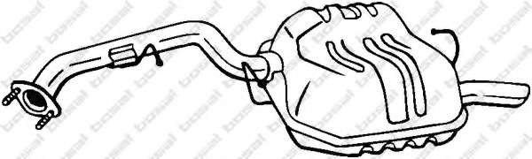 Глушитель выхлопных газов конечный