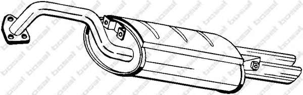 Средний глушитель выхлопных газов