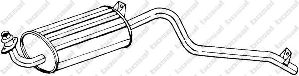 Глушитель выхлопных газов конечный