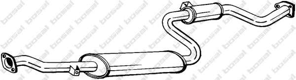 Средний глушитель выхлопных газов