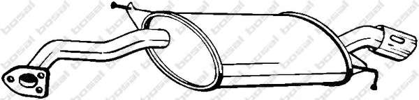 Глушитель выхлопных газов конечный