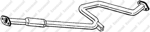 Средний глушитель выхлопных газов