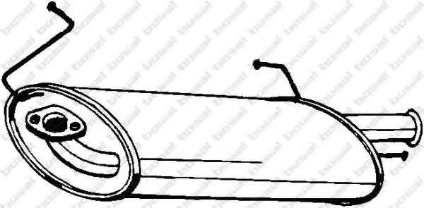 Глушитель выхлопных газов конечный