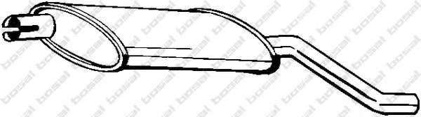 Глушитель выхлопных газов конечный