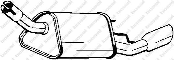 Глушитель выхлопных газов конечный