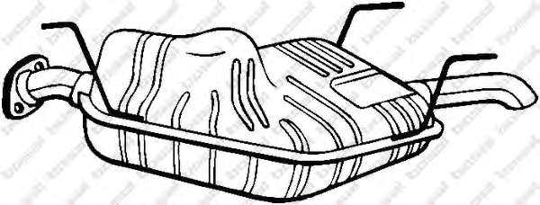 Глушитель выхлопных газов конечный