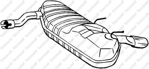 Глушитель выхлопных газов конечный