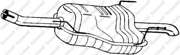 Глушитель выхлопных газов конечный