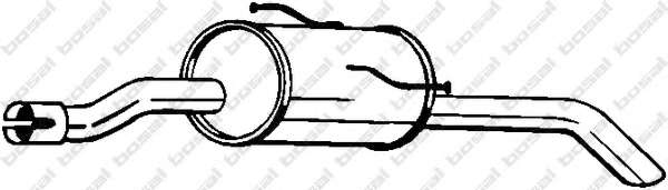 Глушитель выхлопных газов конечный