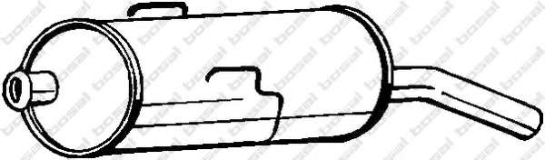 Глушитель выхлопных газов конечный