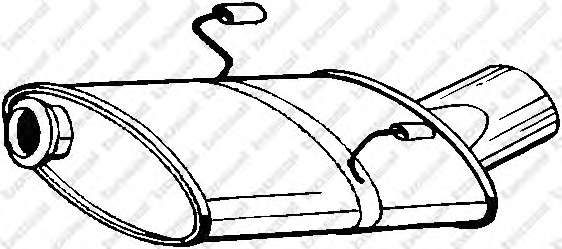 Глушитель выхлопных газов конечный