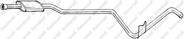 Средний глушитель выхлопных газов