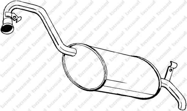 Глушитель выхлопных газов конечный