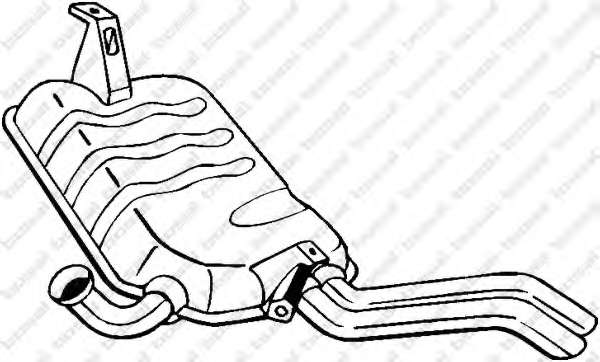 Глушитель выхлопных газов конечный