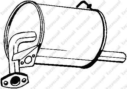 Глушитель выхлопных газов конечный