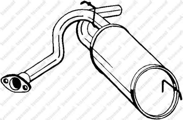 Глушитель выхлопных газов конечный