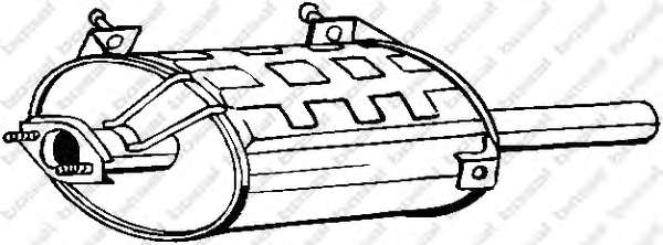 Глушитель выхлопных газов конечный