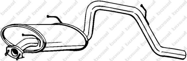 Глушитель выхлопных газов конечный