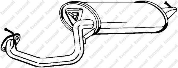 Глушитель выхлопных газов конечный