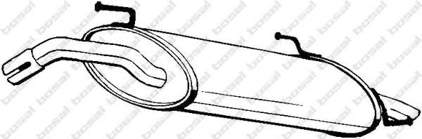 Глушитель выхлопных газов конечный