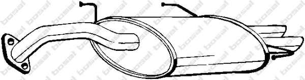 Глушитель выхлопных газов конечный