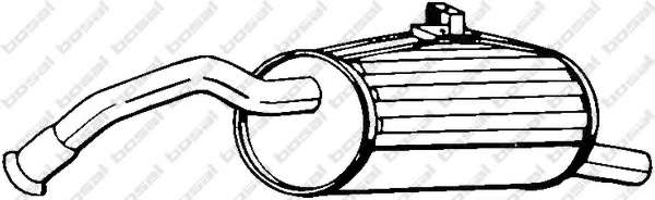 Глушитель выхлопных газов конечный