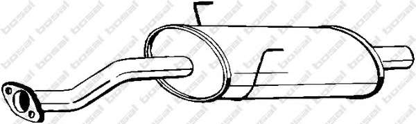 Средний глушитель выхлопных газов