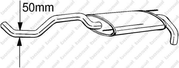 Глушитель выхлопных газов конечный