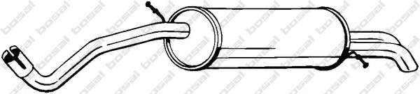 Глушитель выхлопных газов конечный