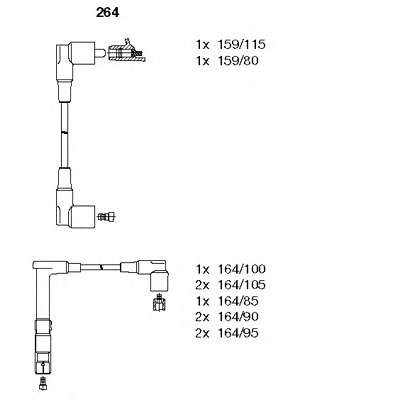 Комплект проводов зажигания