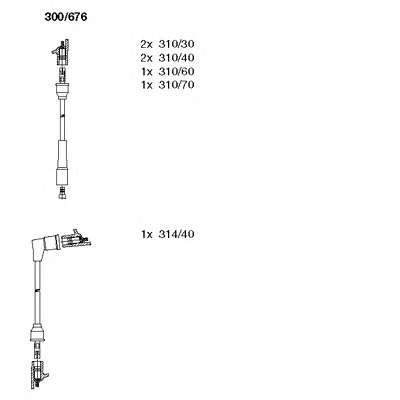 Комплект проводов зажигания