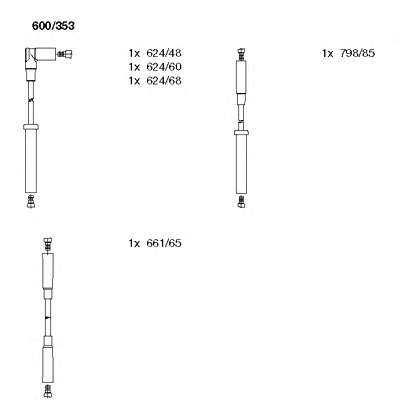 Комплект проводов зажигания
